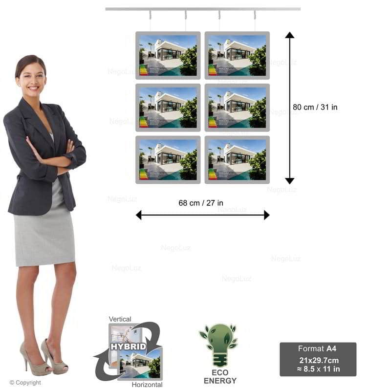 Porte Affiche Agence Immobiliere A4h 3r2c