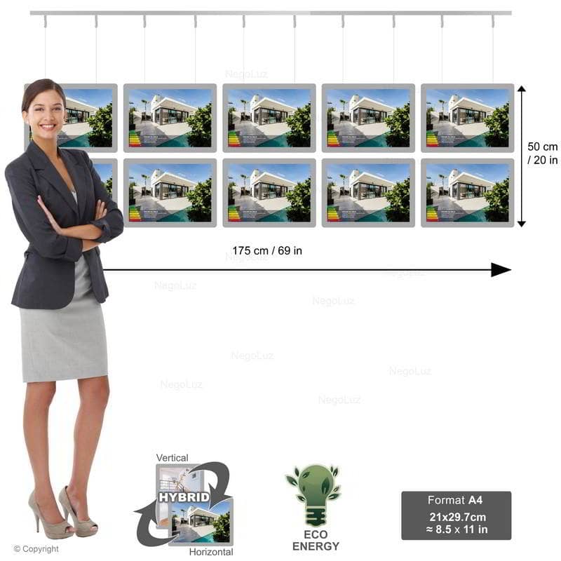 Porte Affiche Agence Immobiliere A4h 2r5c