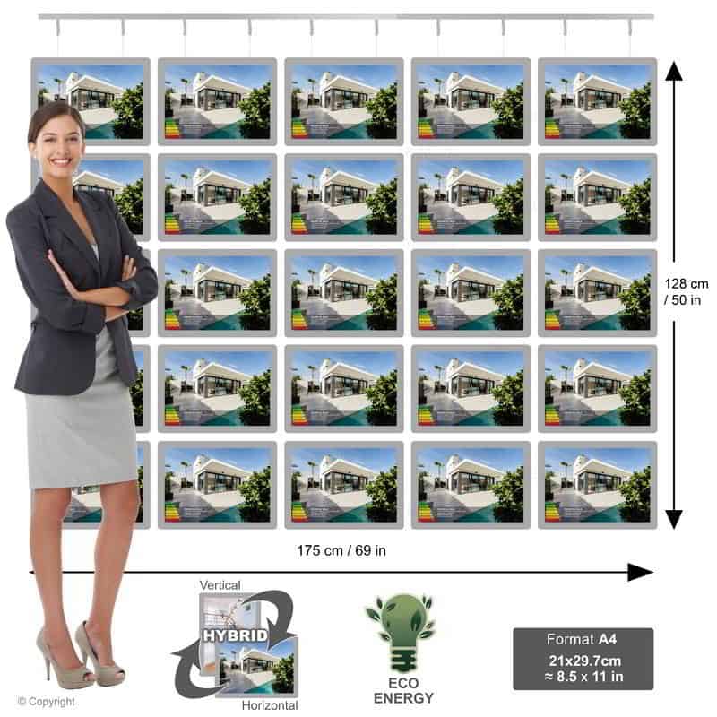 Espositore Prezzo Immobiliari - NegoLuz Italia Porte Affiche Agence Immobiliere A4h 5r5c