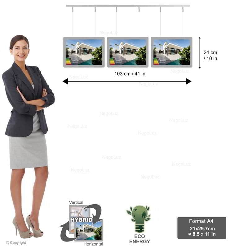 Porte Affiche Agence Immobiliere A4h 1r3c
