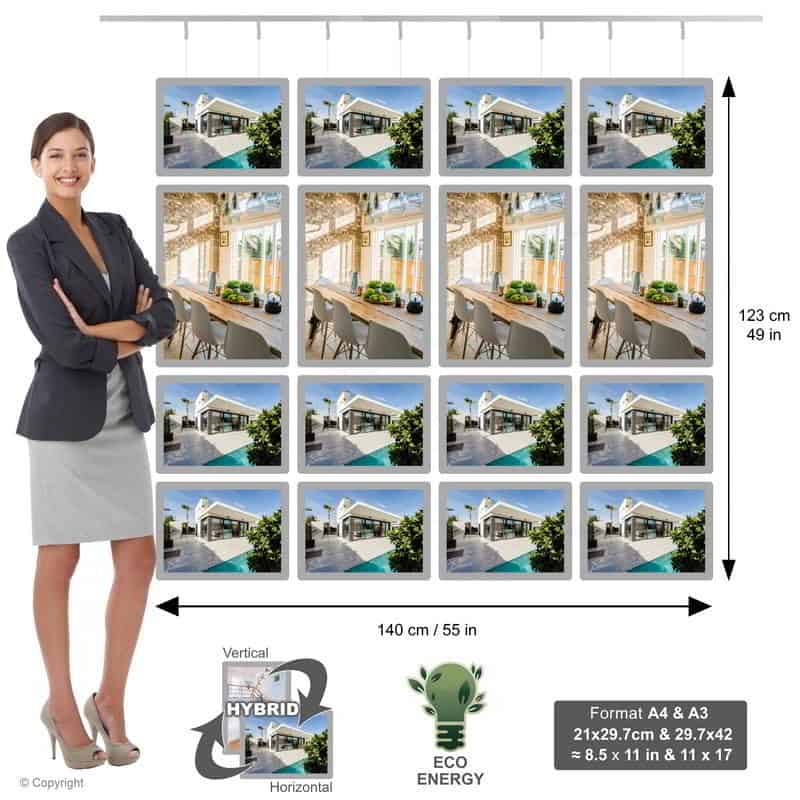 Panneau Led Vitrine 4c 3a4 1a3