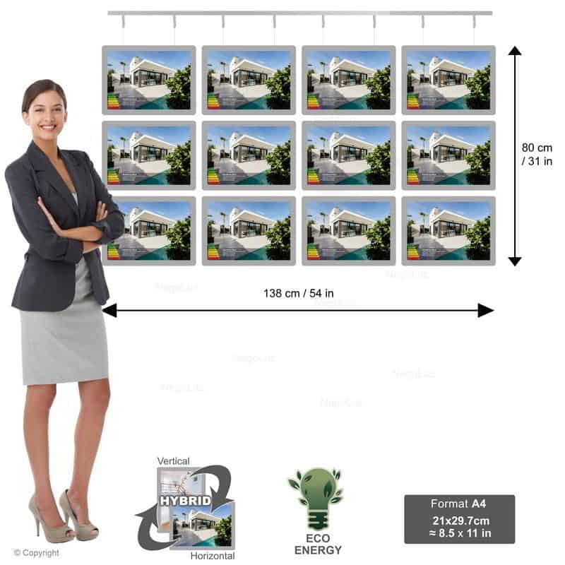Porte Affiche Agence Immobiliere A4h 3r4c