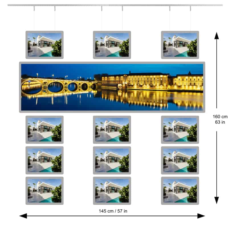 Kit Panoramico Vetrine - NegoLuz Italia Porte Affiche Panoramique 1xlh12a4b