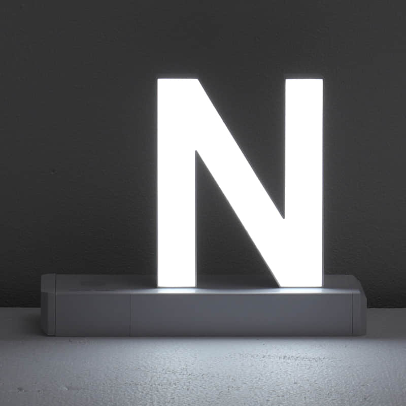 Lettera Luminosa N - NegoLuz Italia Lettera Luminosa N