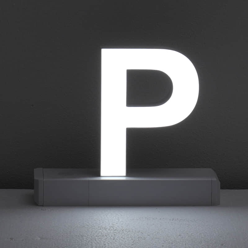 Lettera Luminosa P - NegoLuz Italia Lettera Luminosa P