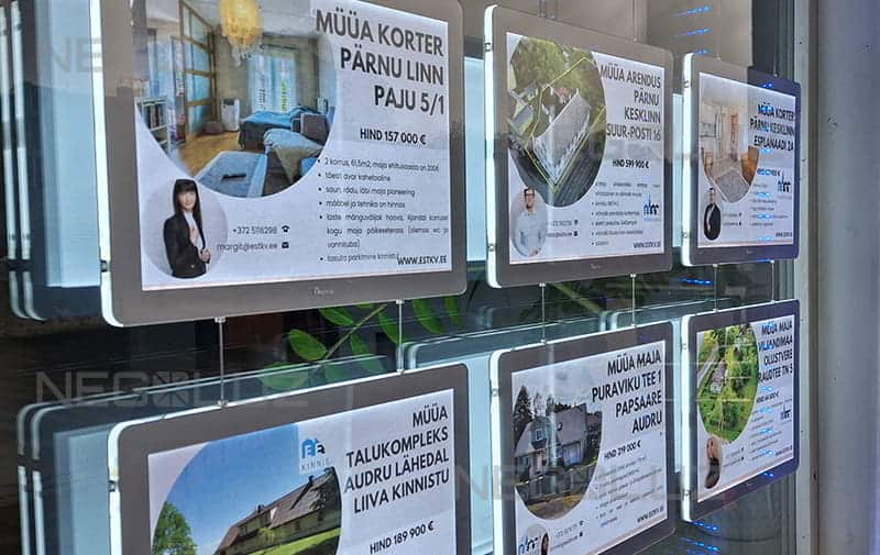 Carta Retroilluminada Agenzia Immobiliare - NegoLuz Italia Carta Retroilluminada Agenzia Immobiliare