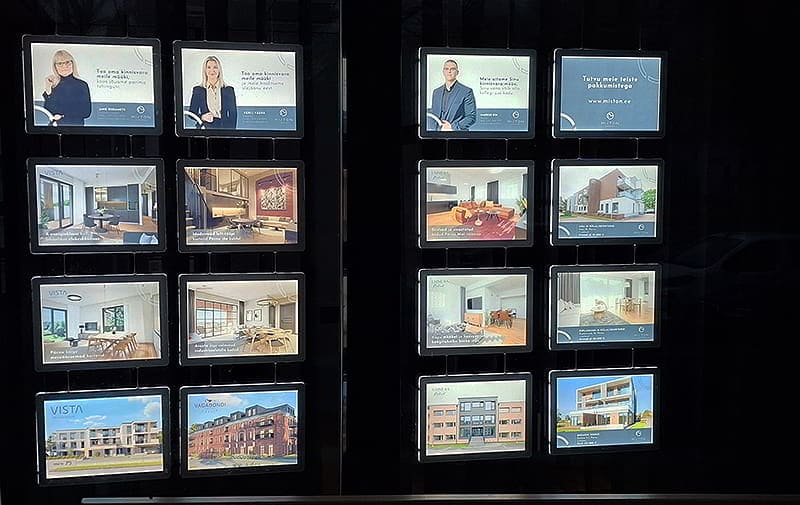 Pannelli Vetrine Immobiliare Led - NegoLuz Italia Pannelli Vetrine Immobiliare Led